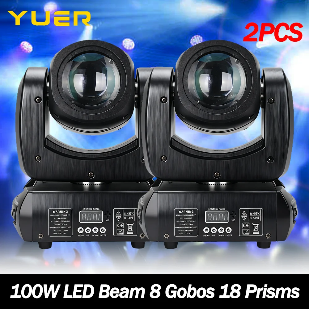 

Светодиодный луч 100 Вт с подвижной головкой и 18 призменями управления DMX512 для DJ, дискотеки, вечеринки, свадьбы, ночного клуба, бара, сценического освещения