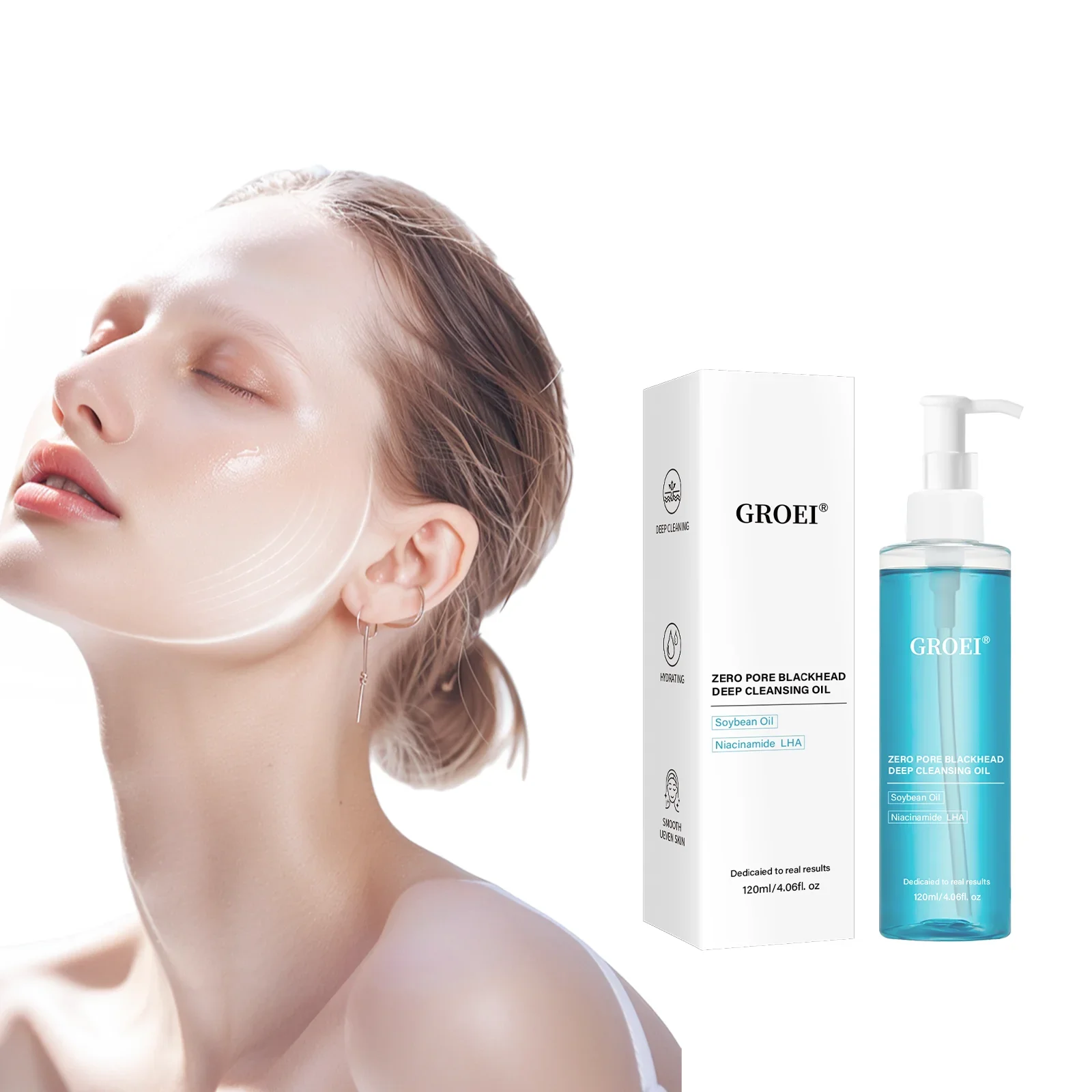 Dissolvant nettoyant dissolvant d'huile hydratant extrait de visage rafraîchisseur nettoyage Centella Asiatica maquillage du visage huile nettoyante pour le visage