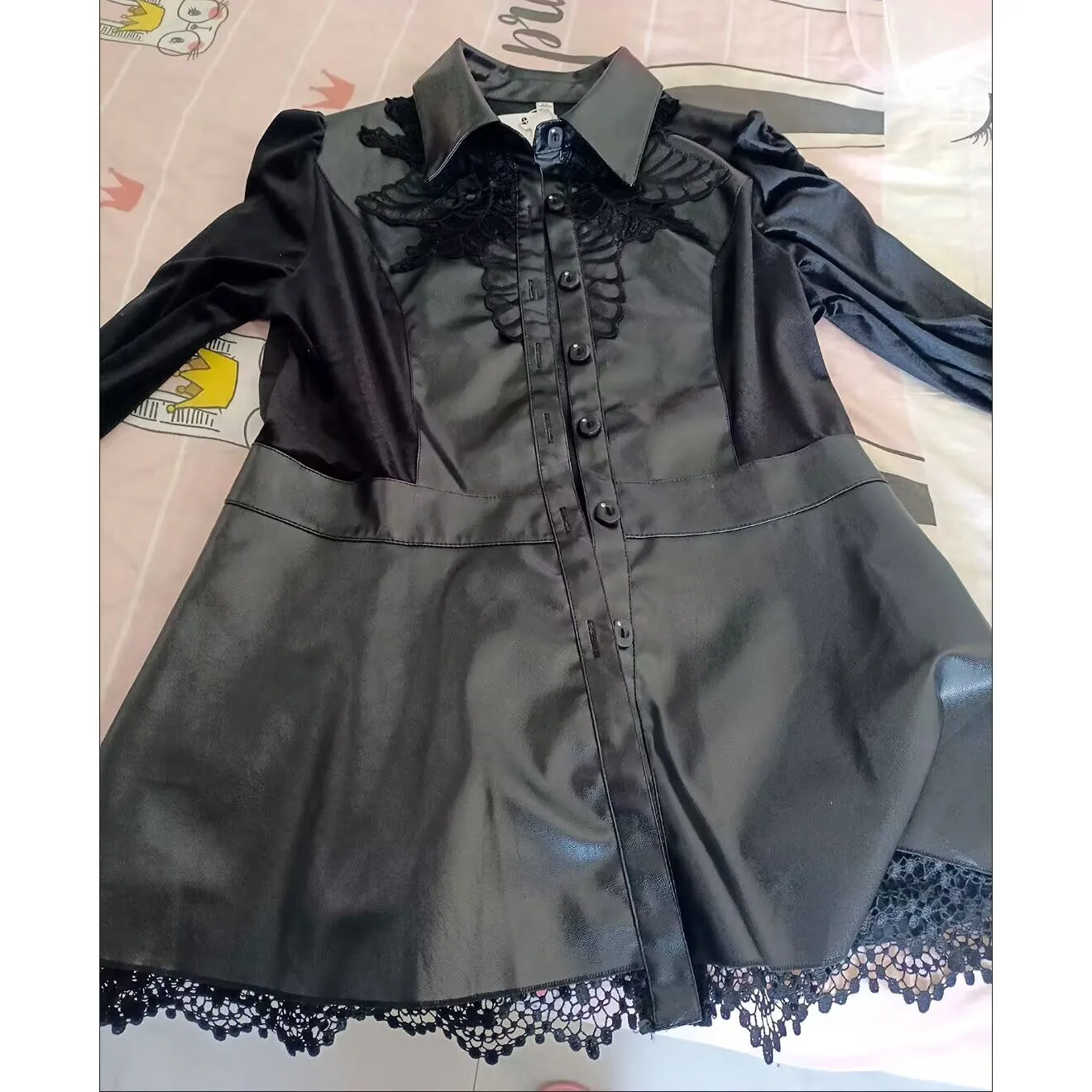 Vrouwelijke patchwork PU leren jas Koreaanse dames grote maat 5XL kunstleer jas lente herfst dames lange mouwen bovenkleding