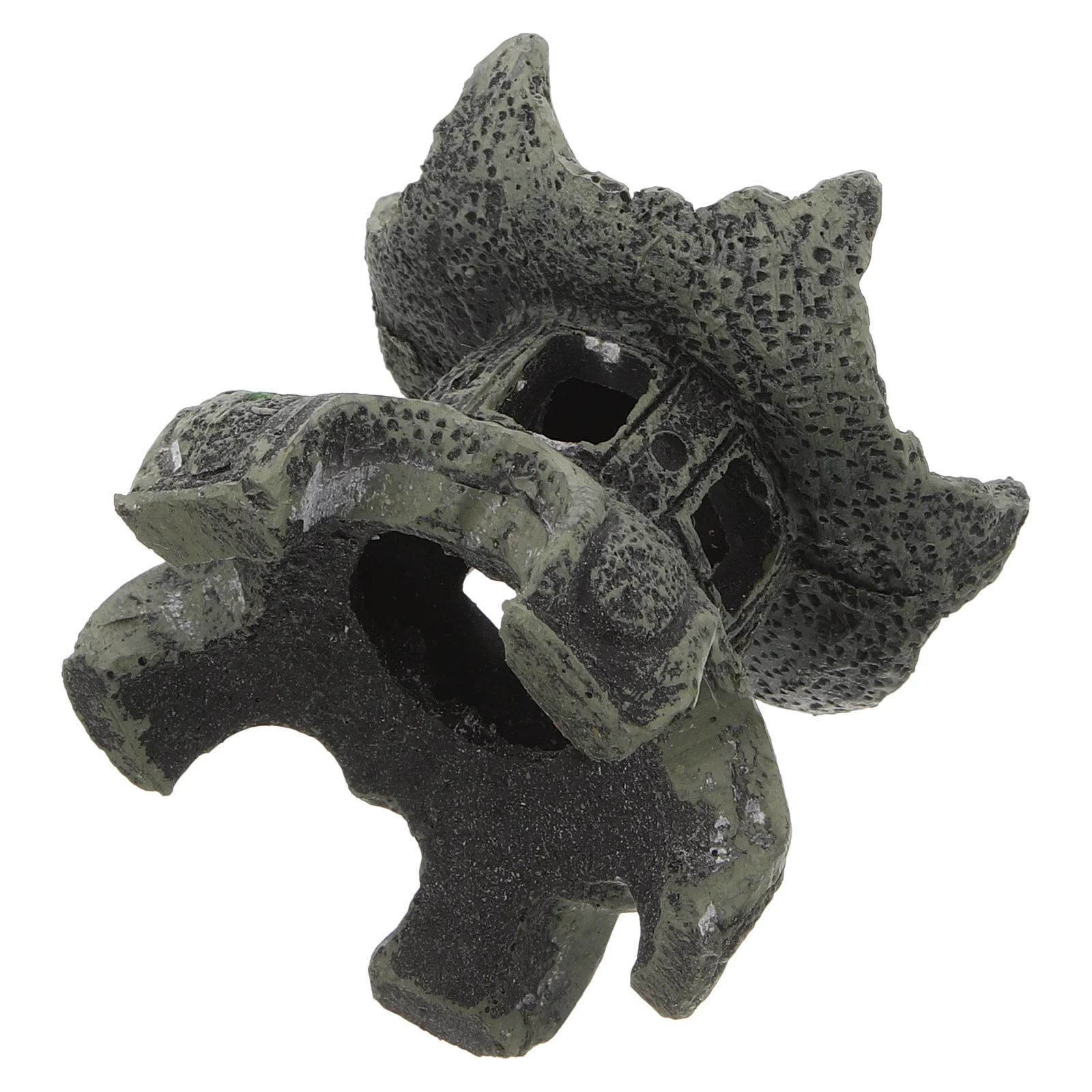 

Fish Tank Aquarium Cave Resin Hideout House Natural Pavilion Decoration Durable Ornament for Aquarium Landscaping