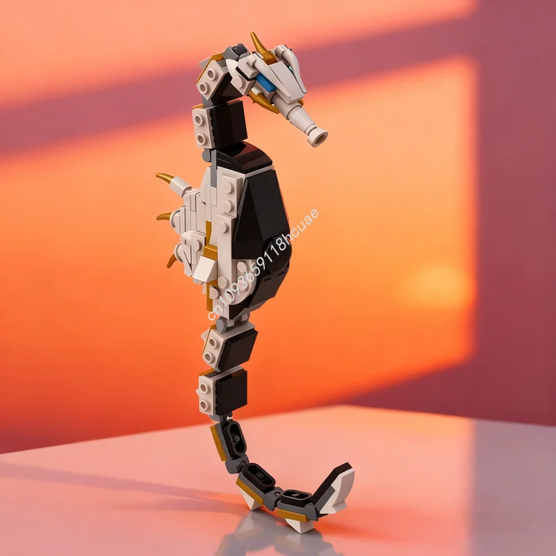 

124 шт. MOC Wu s Battle Seahorse Ninjia модель строительные игрушечные блоки архитектура креативный рождественский подарок образование кирпич день рождения