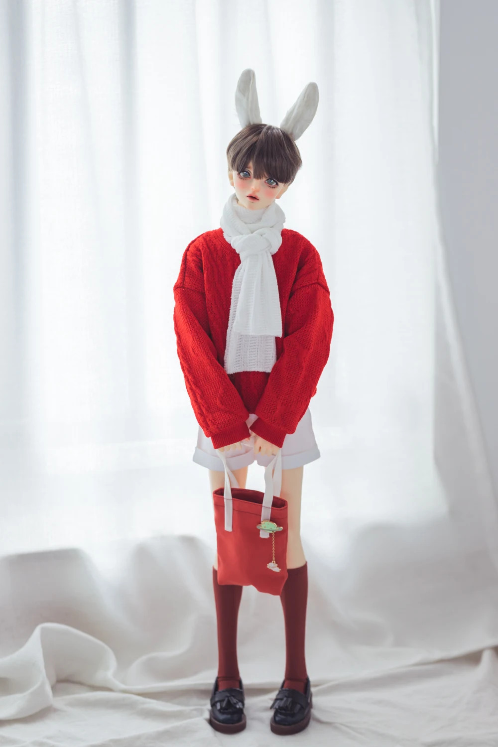 1/4 1/3 BJD Clothes Sweater + Shorts + Bag + Scarf + Socks Suit Outfit For BJD/SD MSD SD13 Big Girl SSDF Uncle Doll Accessories