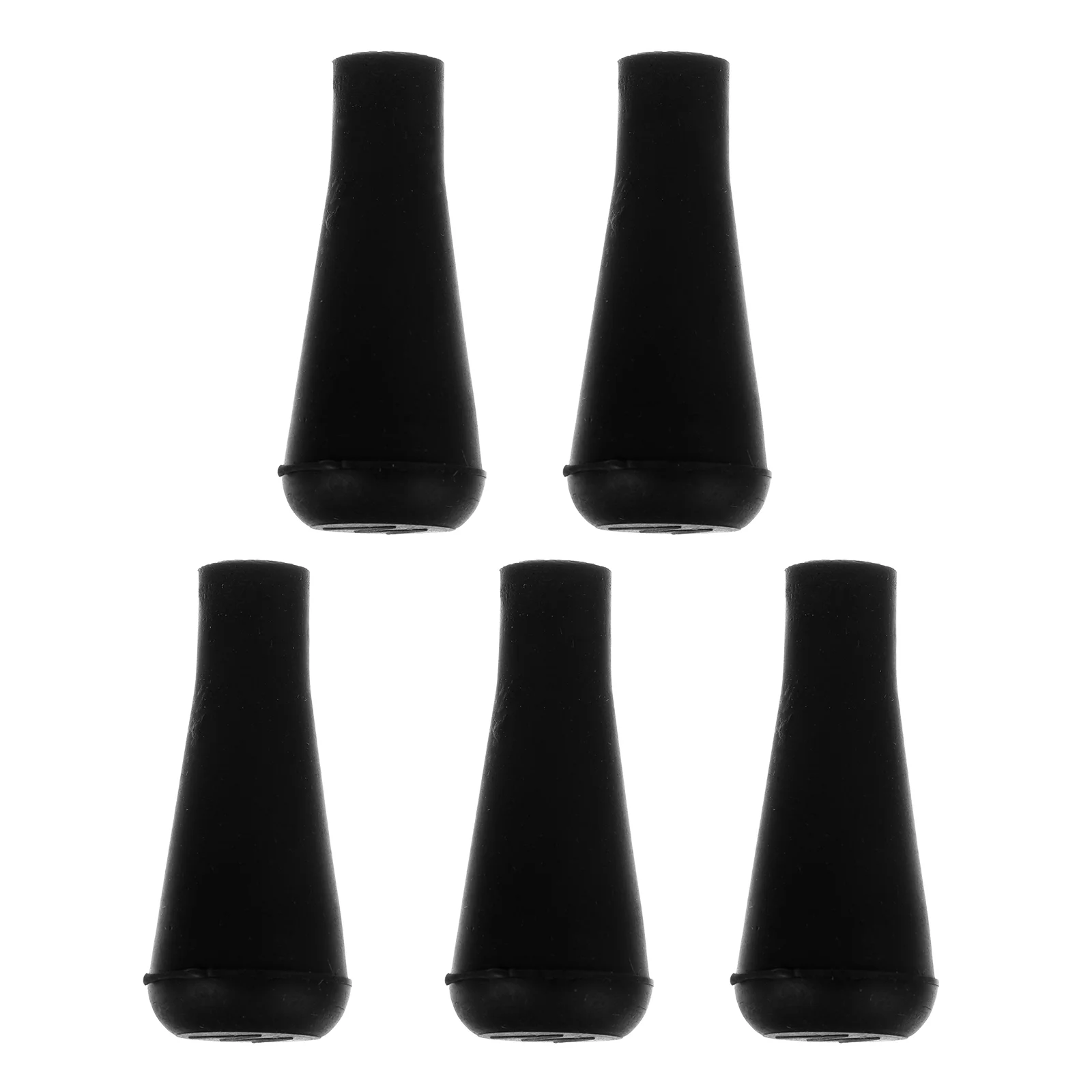 

5 Pcs Arrowhead Target Hunting Practice Spindle Pile Black Rubber Broadhead Tips for Archery Game Toddler