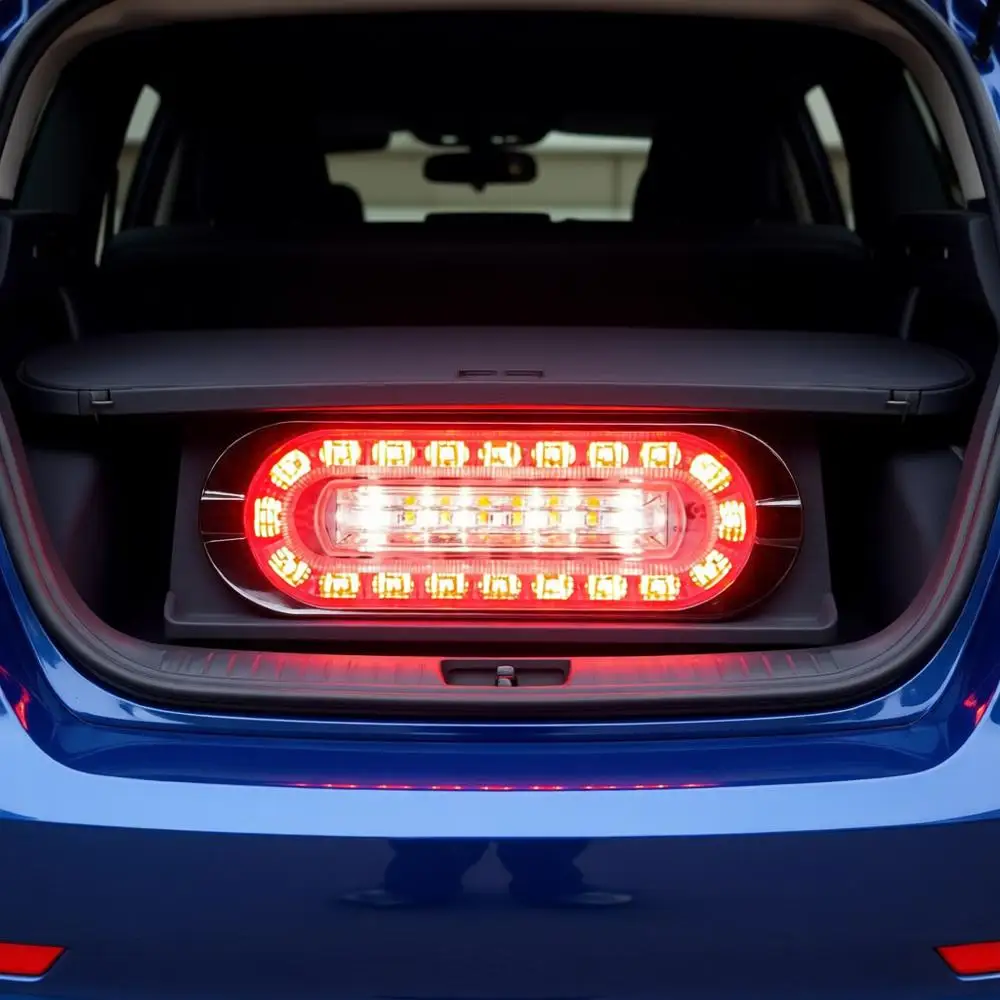 

6 Inch Oval LED Multi-Mount Combination Stop/Turn/Tail, Backup & Strobe Light, 19 Lash, Ency Light or Vehicle