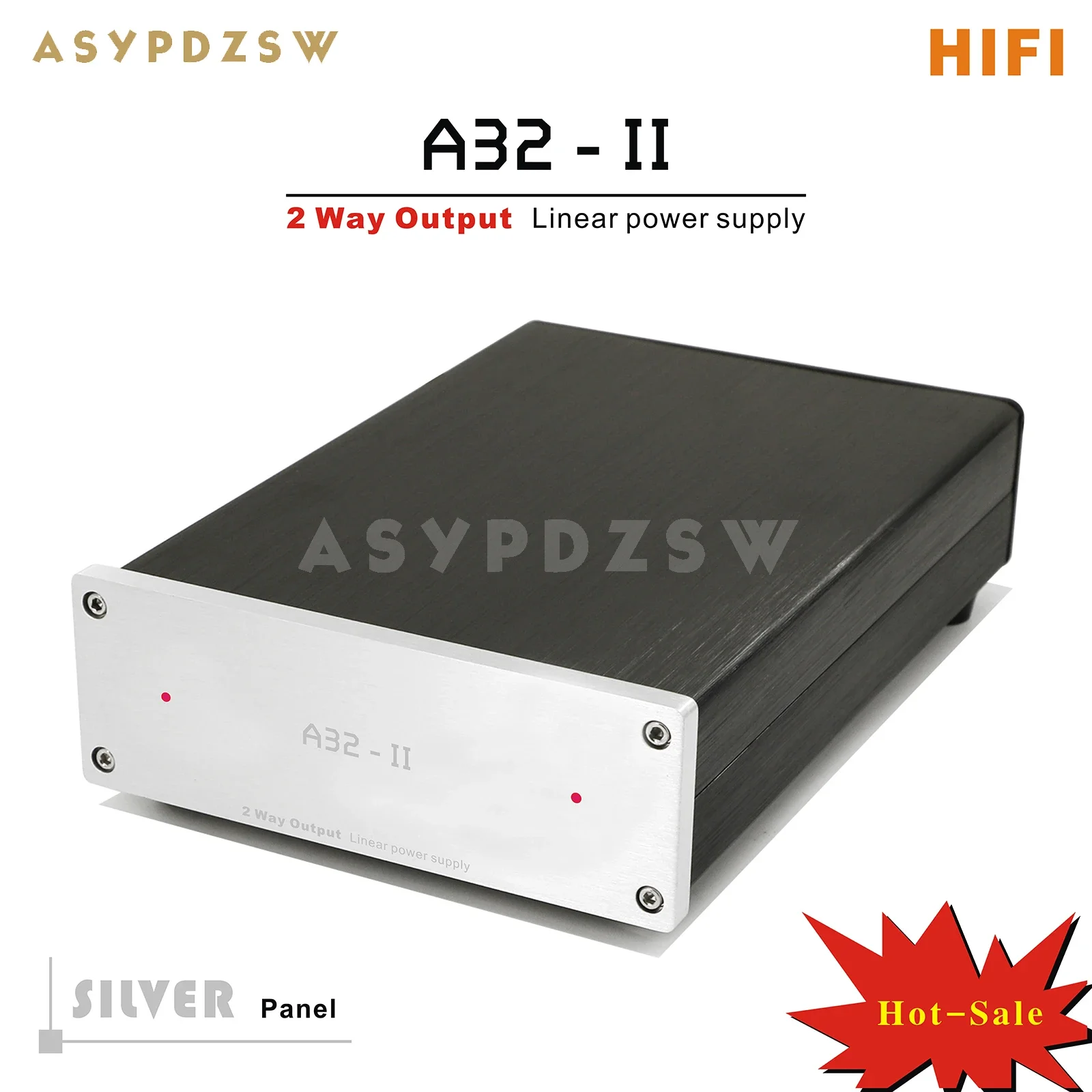 

A32-II 50W+50W HIFI Ultra-low noise Linear power supply DC 5V/9V/12V/15V/18V/19V/24V LPS