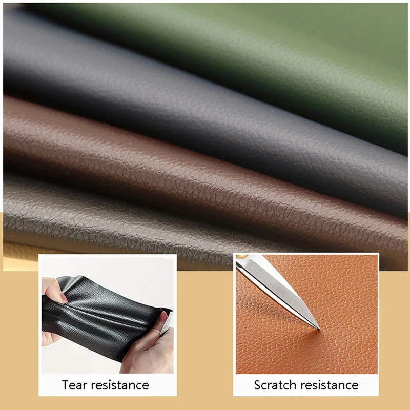 Self Adhesion Multicolor Faux Synthetic PU Leather Patches For Sofa Hole Tables Bed Repair