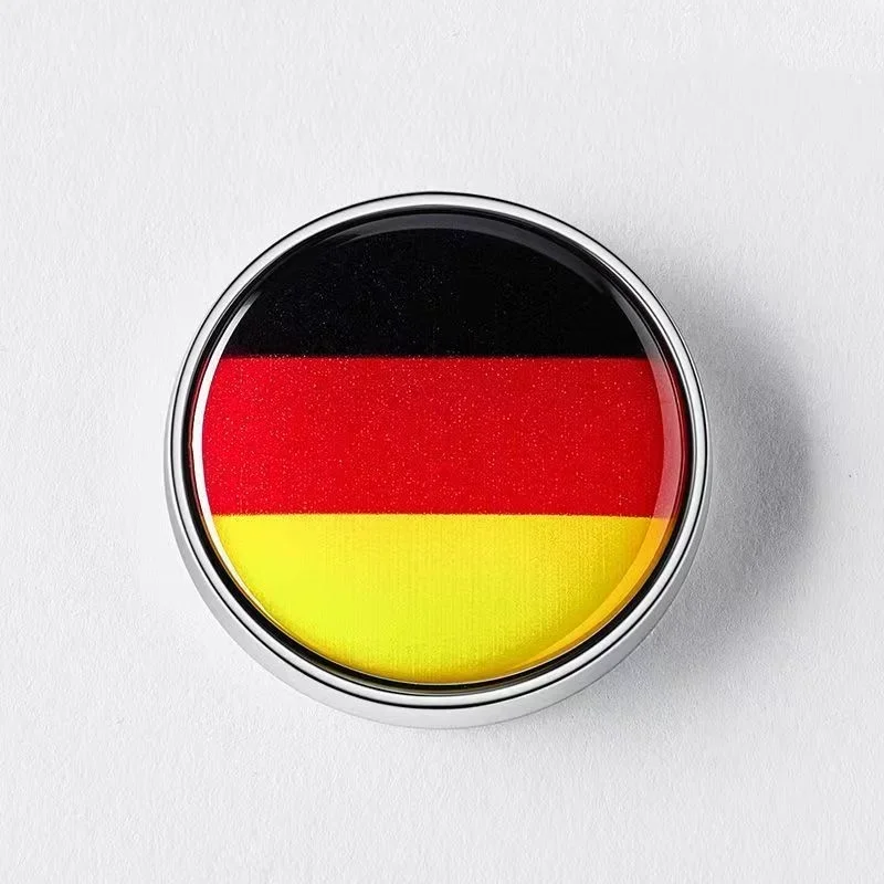 3D Germany Flag Logo Silver Metal Pattern Magnets Home Magnet Fridge Stickers Souvenir Is Used To Decor