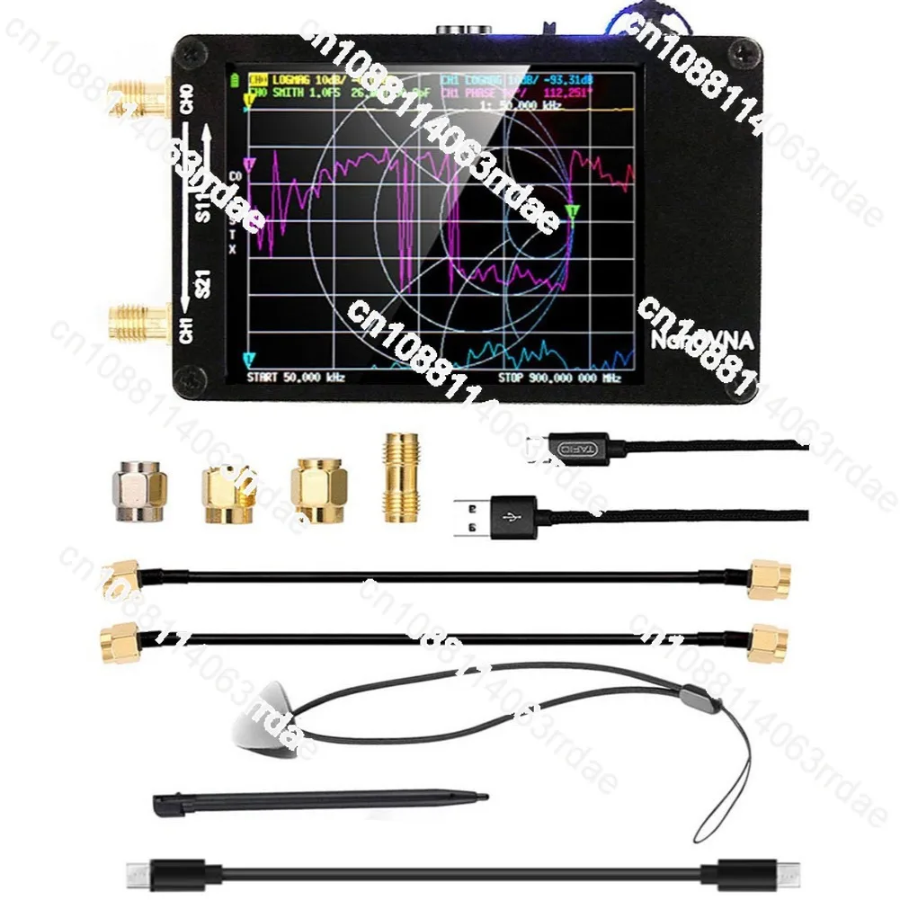 

Cross-border NanoVNA-H Upgraded Antenna with SD Card Slot HF VHF UHF Vector Network Antenna Analyzer