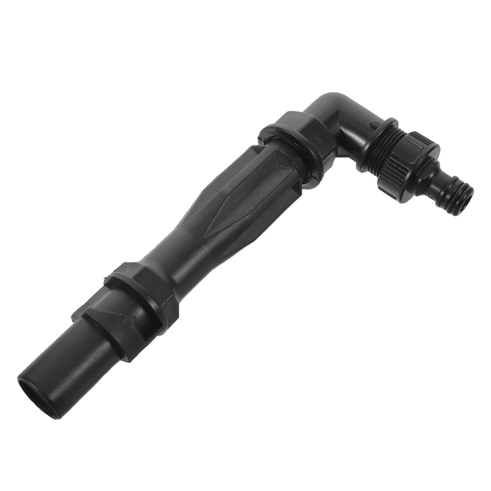 3/4 Inch Quick Connect Garden Water Intake Valve Black Plastic Tap Adaptor Water Irrigation Hose Plumbing Fitting Adapter