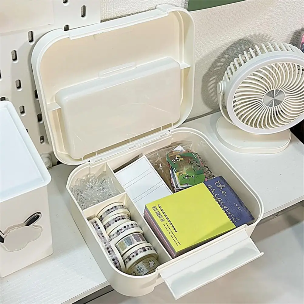 

Capacity Desktop Box High-capacity Storage Container Efficient Stylish Desktop Storage Box Organize Home Office Supplies