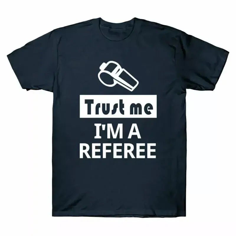 Trust Me I'm A Referee Vintage Retro Tee Men's Cotton Short Sleeve T-Shirt