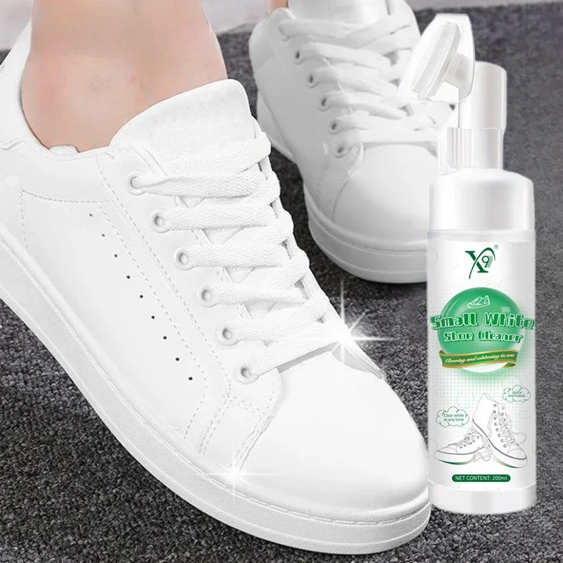 Foam Cleaner For White Shoes Whiten Cleaning Stain Dirt Remove Yellow Spray Foam Cleaner Decontamination White Shoes Cleaning