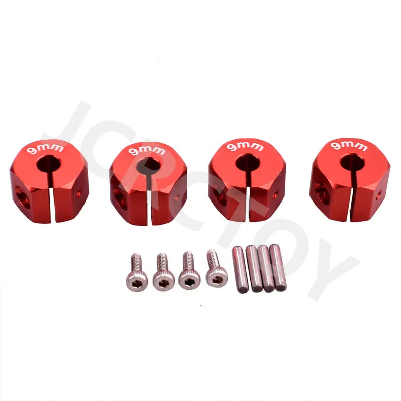 RC Aluminum 5/6/7/8/9/10/11/12mm Thickness Adapter 12mm Drive Hub Hex w/Pin Screws For 1/10 HSP HPI Tamiya RedCat SCX10 Sakura