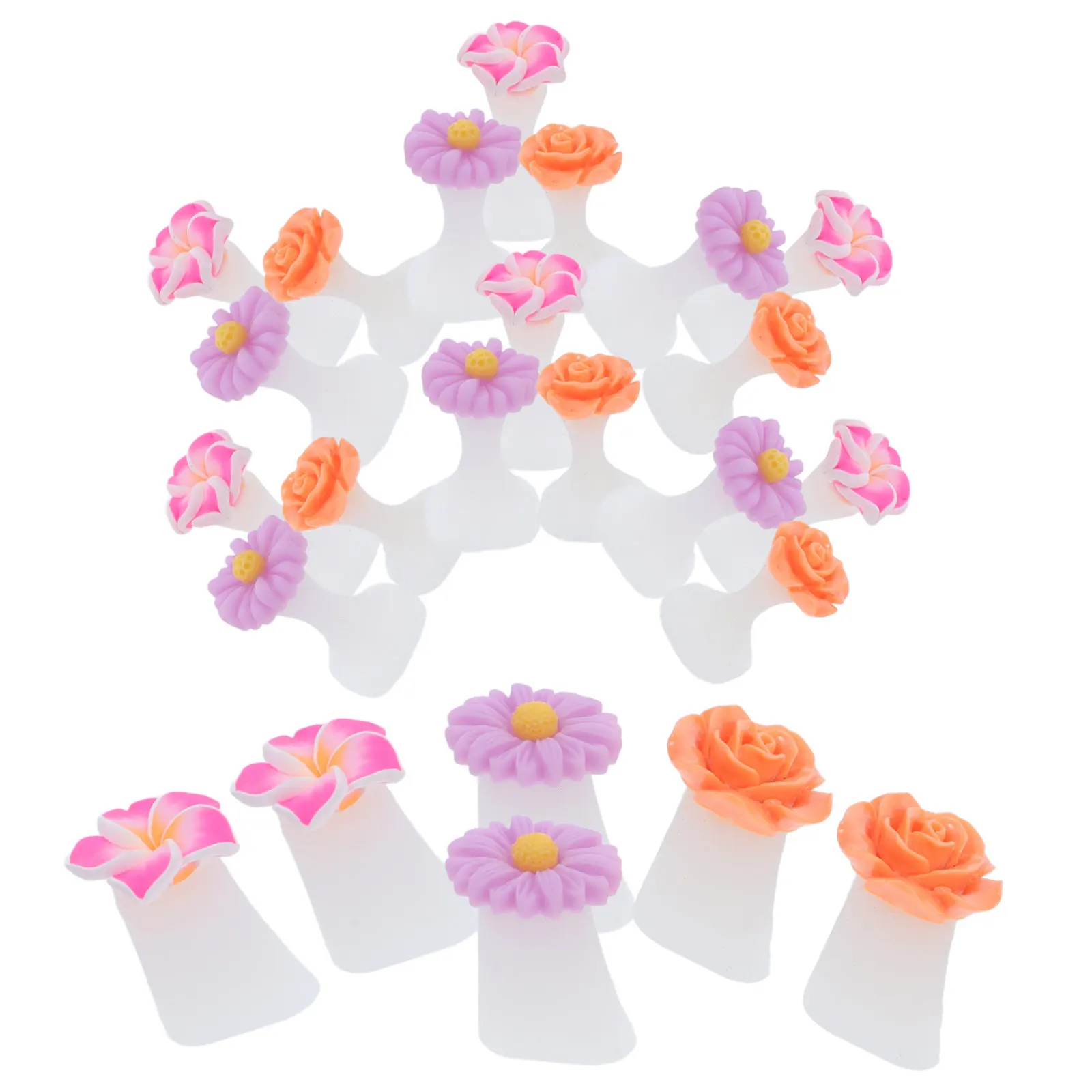 

24Pcs Silicone Toe Separators Soft Nail Art Pedicure Tool for Comfortable Foot Care and Bunion Relief Toe Spacers Set