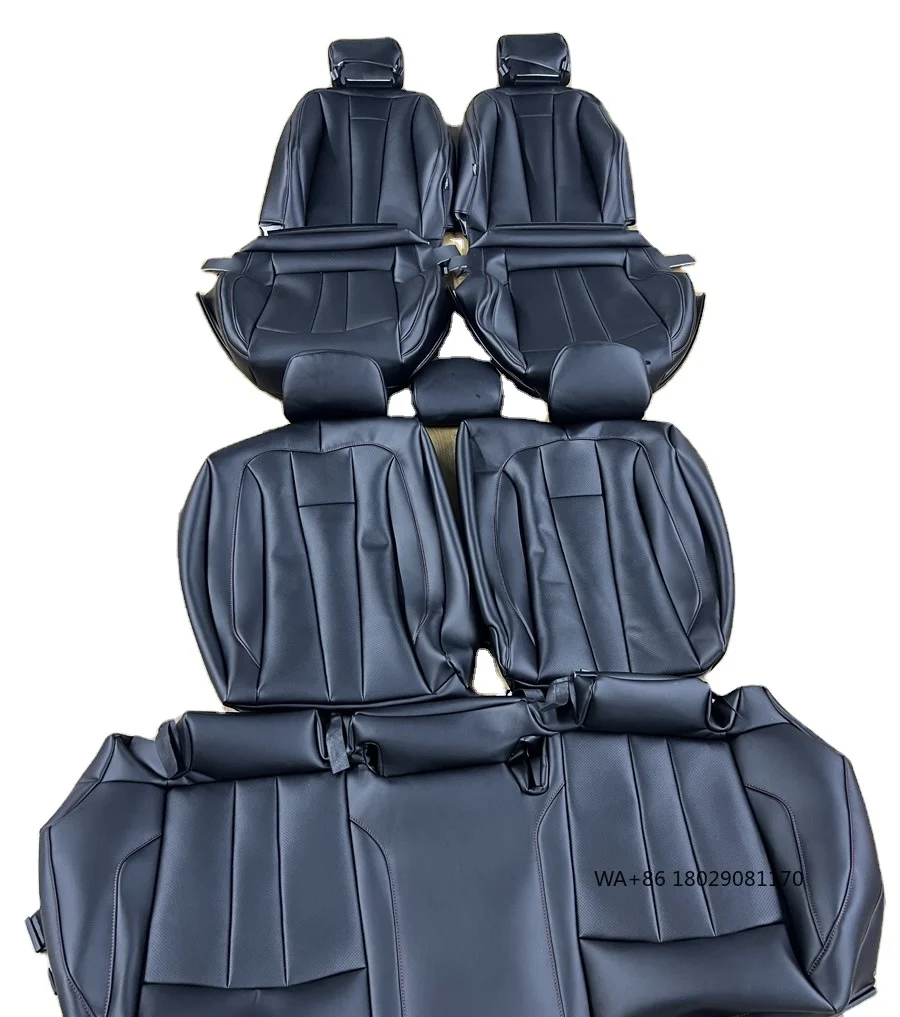 

Custom Black Nappa Leather Full Replacement Car Seat Cover for A4