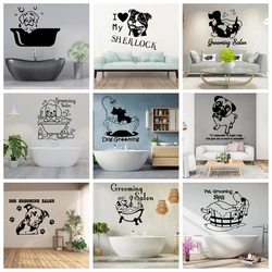 Cartoon Pet dog Wall Stickers Decorative Sticker Home Decor For Kids Rooms Decoration Decal Creative Stickers