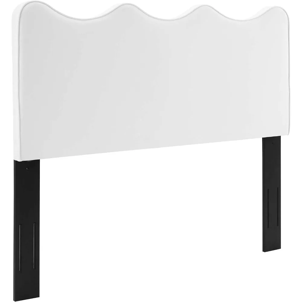 Cabeceira Athena Performance Velvet Full/Queen em branco