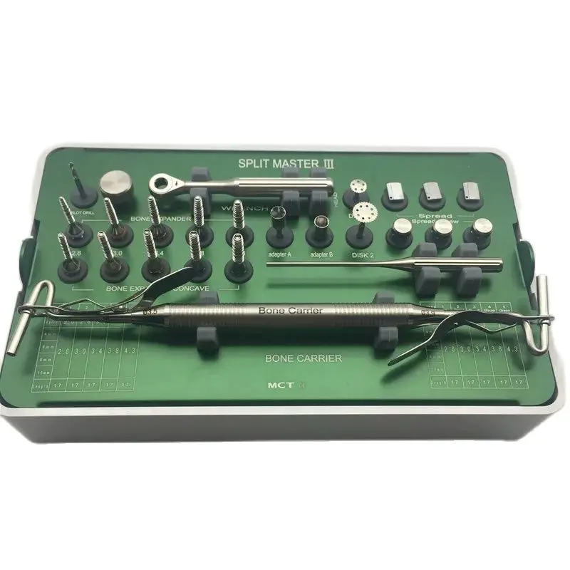 Dental instruments  MCT Bone Carrier Split Master 3 SSM-03 for Dental implant surgery CE Approved