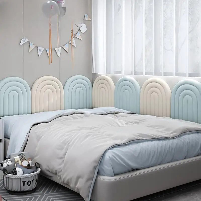 Wall Padding For Kids Soft Anti-Collision 3D Wall Padding Nursery Wall Mats Decorative Peel And Stick Headboard For