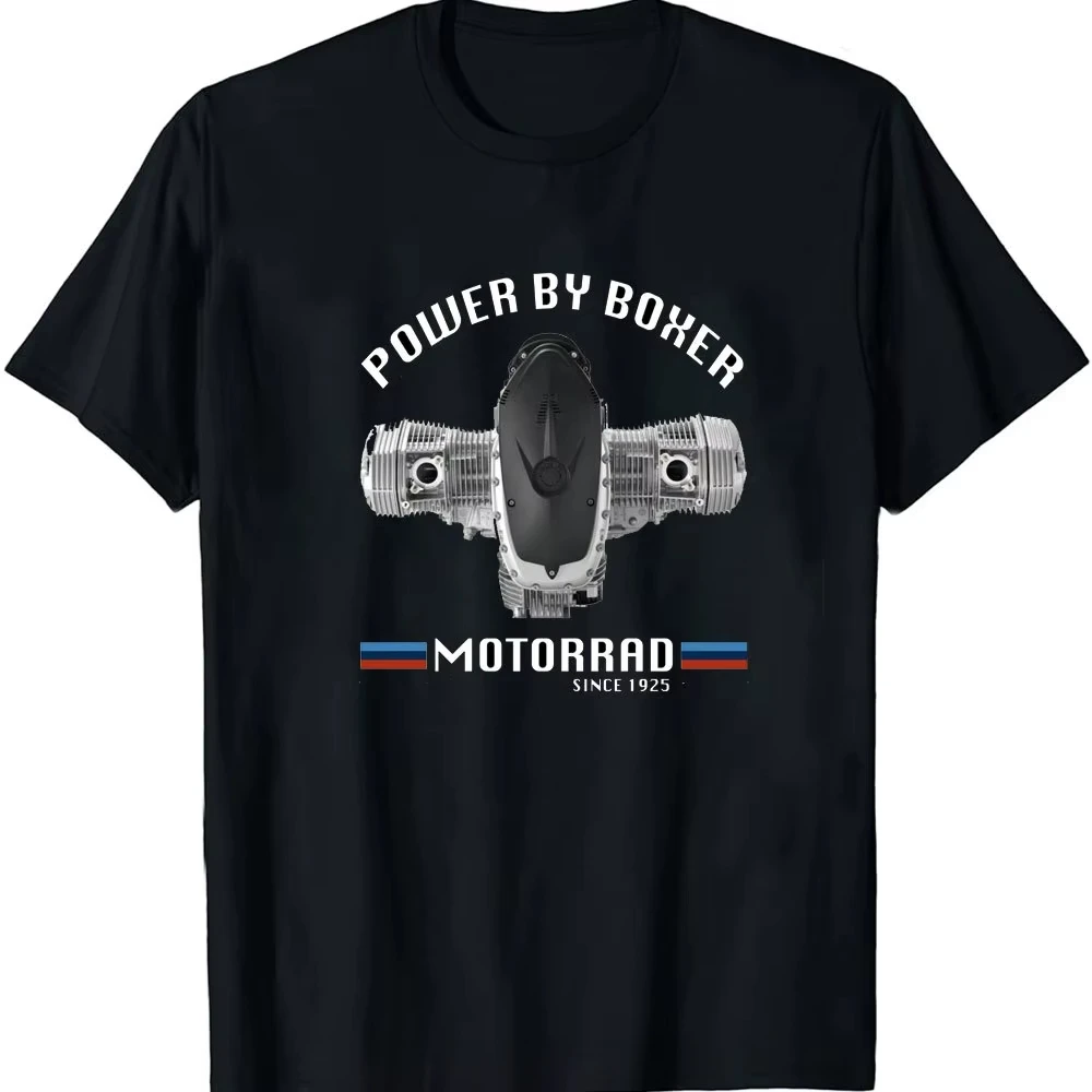 V-Twin Engine Blueprint Art T-Shirt Cotton Graphic Tee Men Women Summer Streetwear