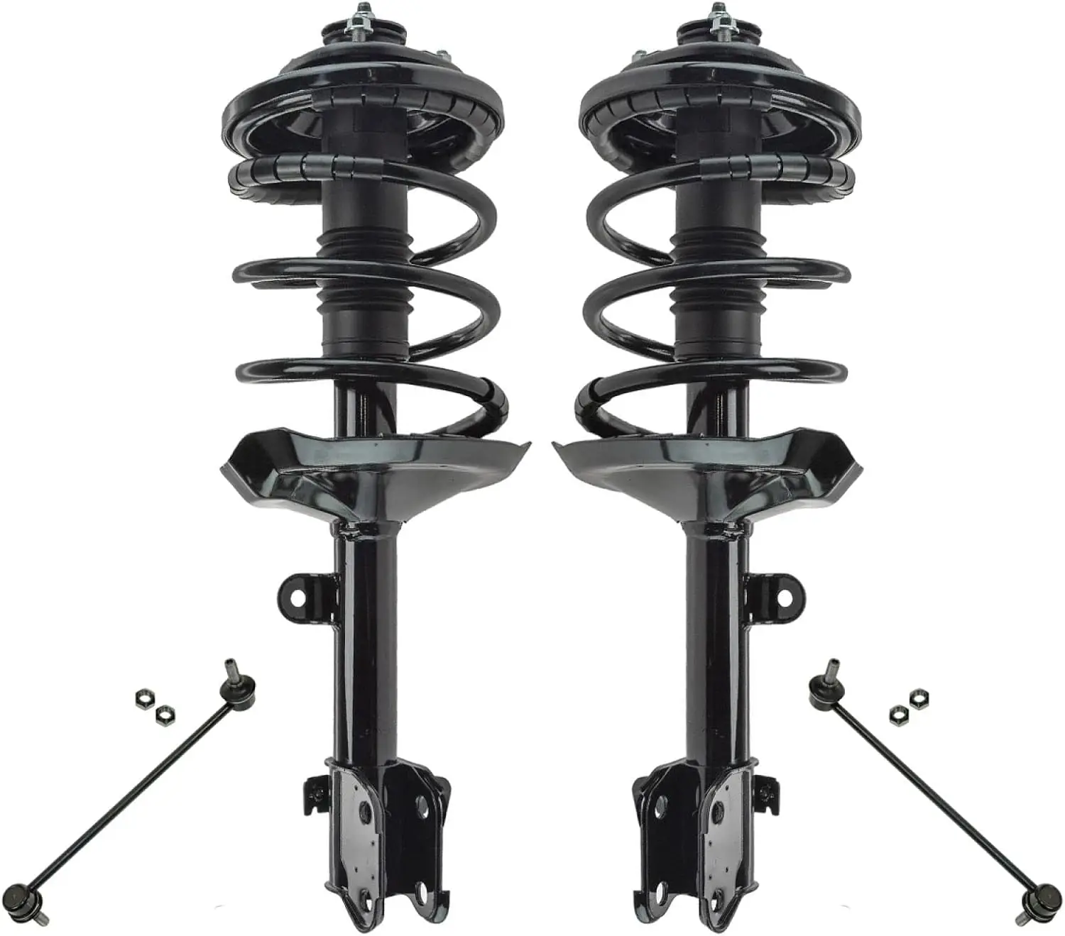 

Front Suspension Kit Complete Strut & Coil Spring Assembly Sway Bar Stabilizer Link Compatible with 2006 Acura MDX