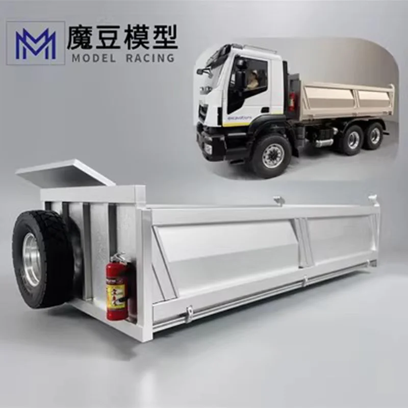 

1/14 Mud Truck 6x6 Body Dump Truck Bucket Model Diy Accessories For Tamiya Lesu For Scania Man Actros Volvo Car Parts