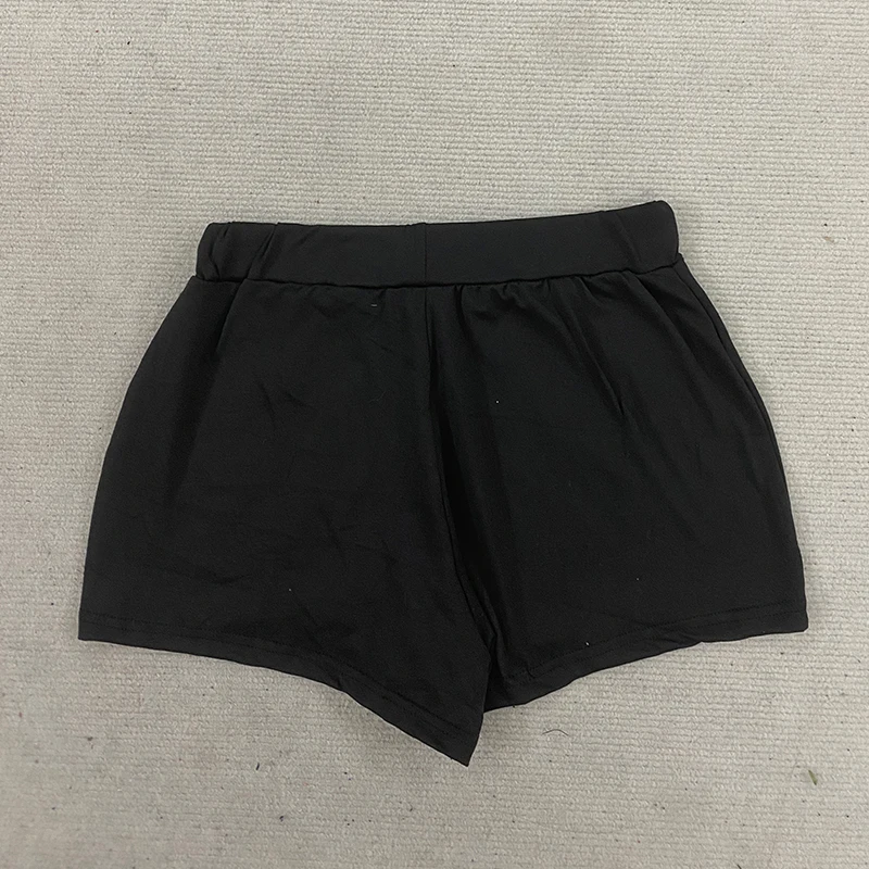Street American Cross Strass-Hotpants mit elastischem Bund, lockere Freizeitshorts, neue Mode, schlanke, trendige Hosen, Damenbekleidung – Detail 5