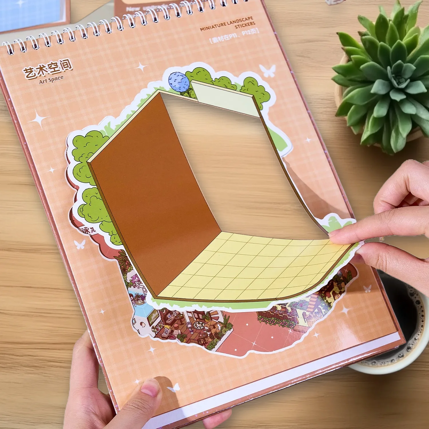 

20 Sheets/pack Wonder Town 4.0 Series 3D Mini House Stickers for Kids' Quiet Books & Creative Journaling