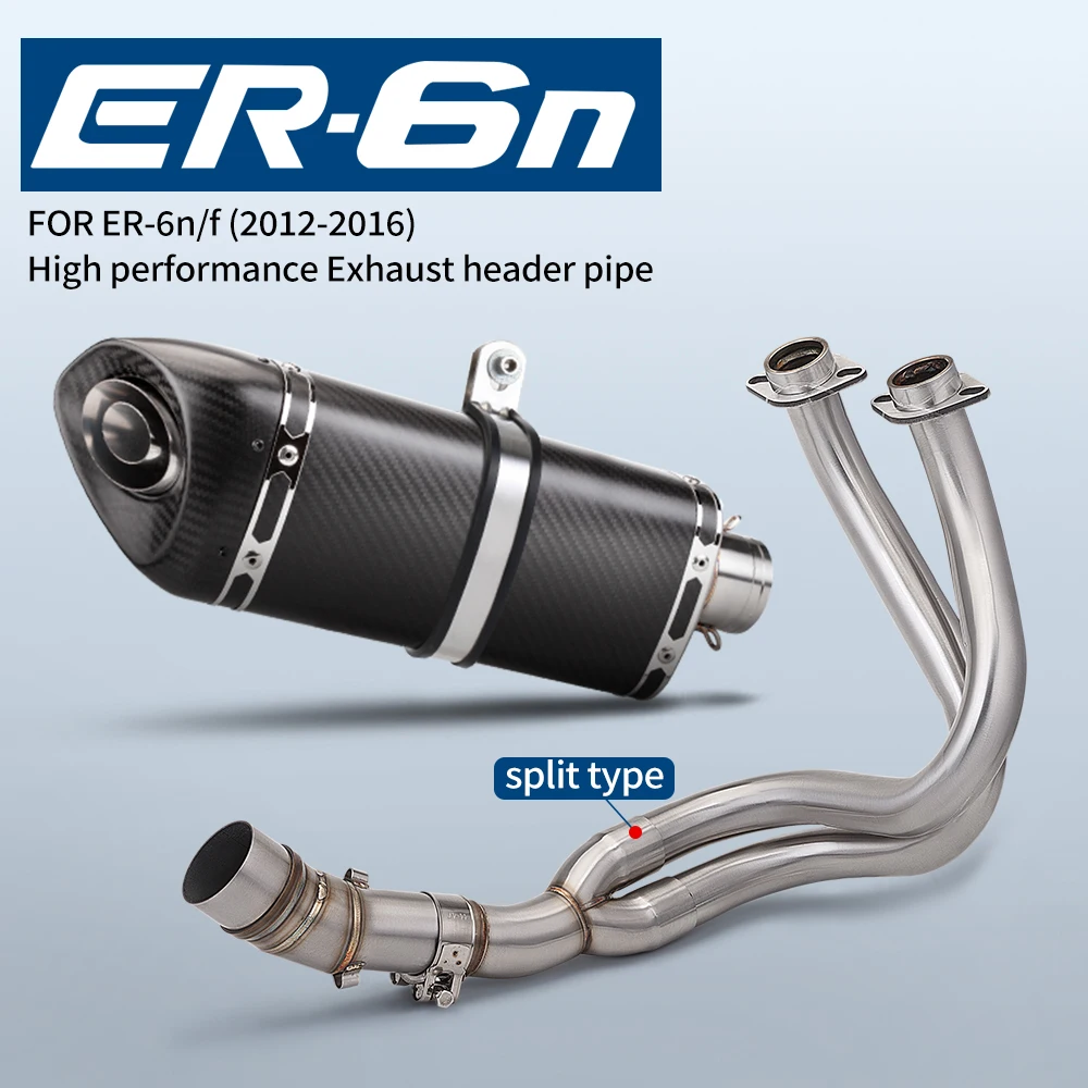 

Full Exhaust System For ER6N Versys 650 Z650 Ninja 650 2012-2016 Front Middle Connection Link Pipe
