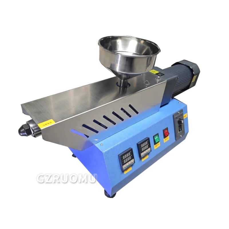 Single Screw Extruder Laboratory Plastic Extruder Machine Polymer Injection Molding Crusher Traction water tank ABS Extrusion