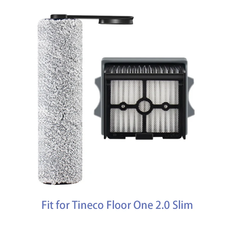 Replacement Hepa Filter and Roller Brush Kit Compatible for Tineco Floor One 2.0 Silm Wet Dry Vacuum