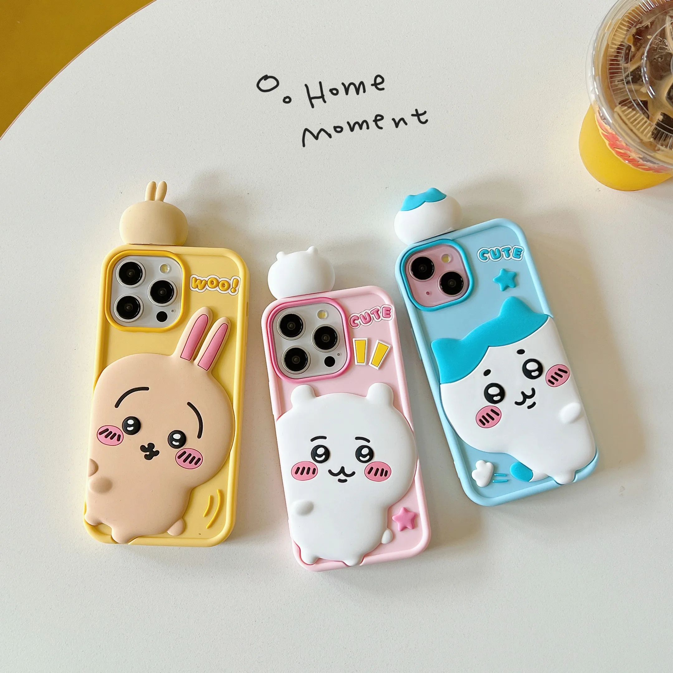 

hachiware usagi Kawaii Chiikawa Anti-drop case Animation Cute Cartoon Phone Case For iPhone 12 13 14 15 Pro Max case Gift