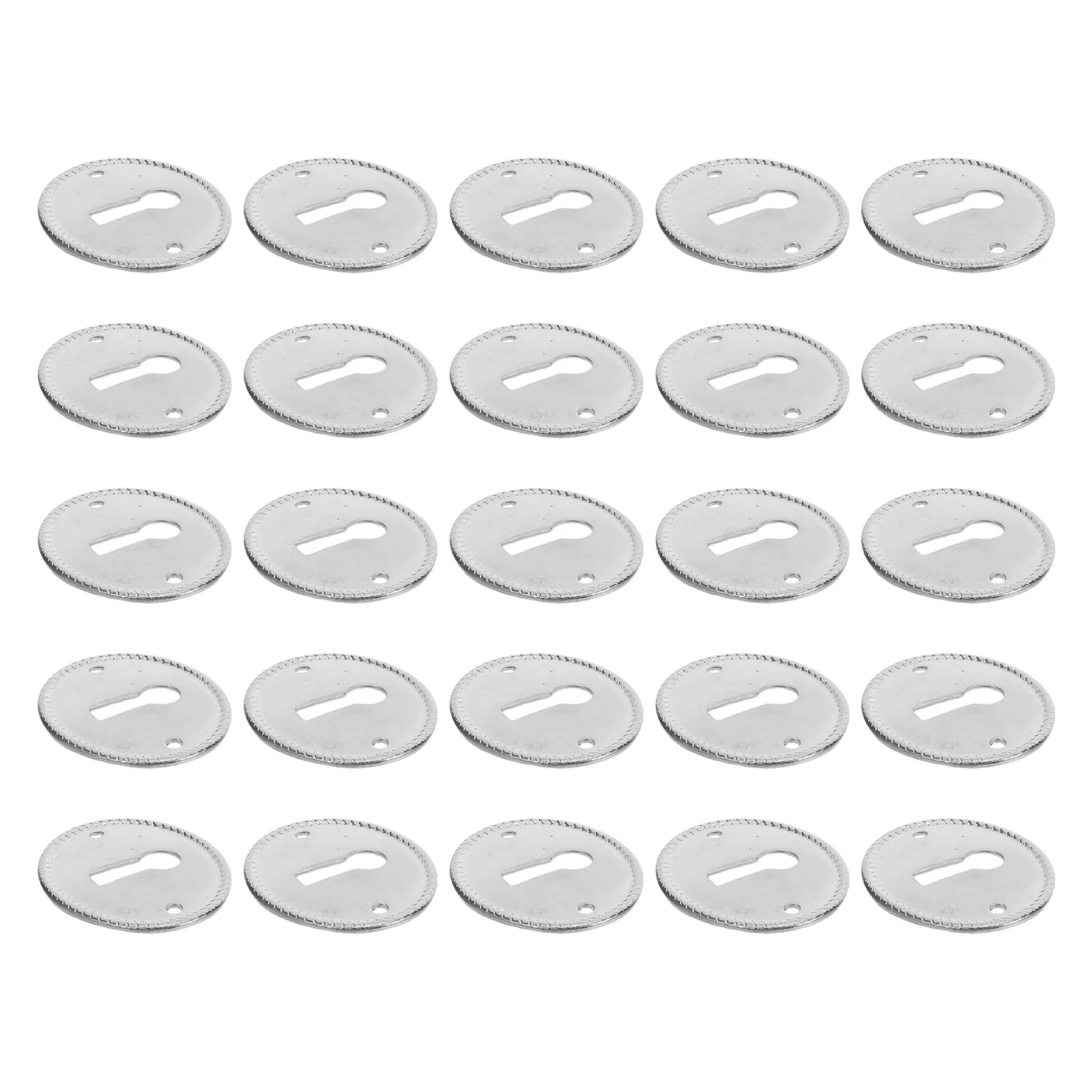 25pcs Vintage Oval Keyhole Covers for Drawers Dressers – Decorative Wooden Hardware Replacement Plates