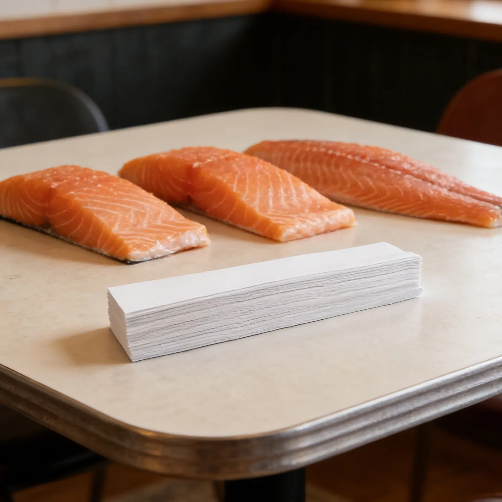 5 Bolsas de Papel para Salmón, Papel para Sashimi, Revestimiento Desechable para Pescado Crudo, Hojas Absorbentes, Conservación de Mariscos, Cocina, Chef de Sushi