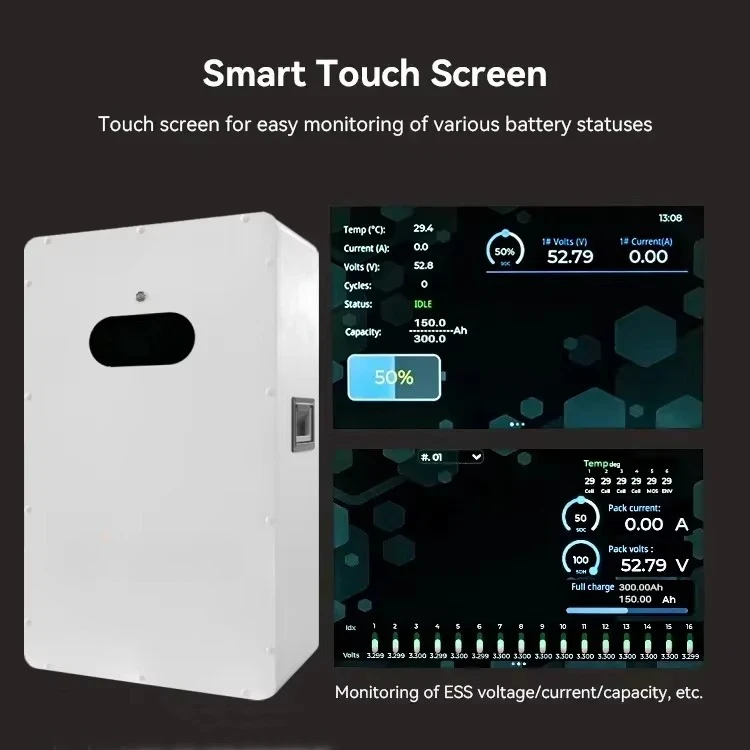 Lithium Iron Phosphate Battery System 16kwh 20kw Shenzhen Outdoor Home Energy Storage Battery Solar Energy Power Wall All in One