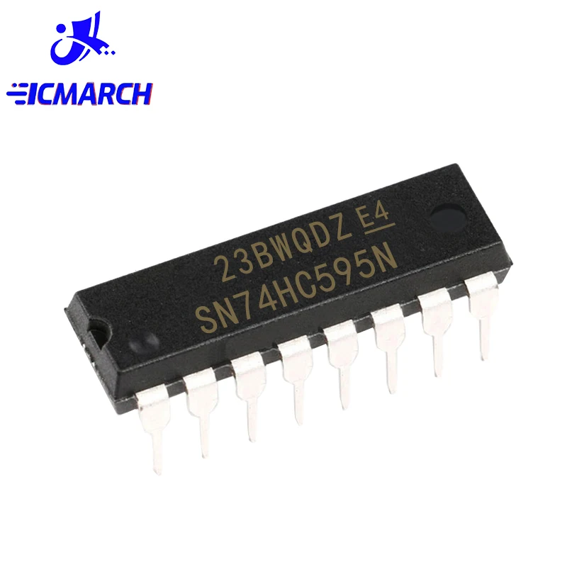 5/10PCS SN74HC595N 74HC595 74HC595N DIP-16 REGISTERS DIP16 Chip Digital Logic IC New Good Quality Chipset