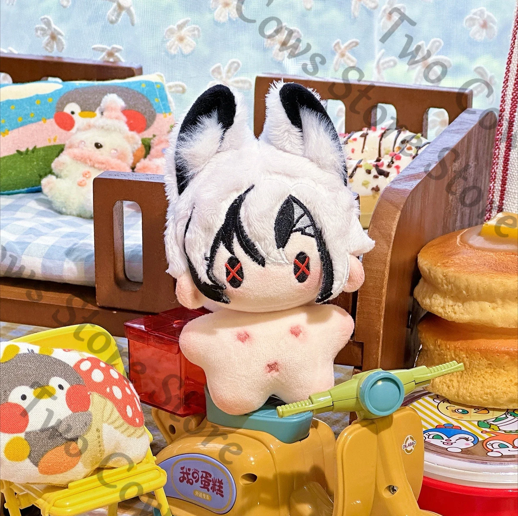Gefüllte 10 cm Anime Genshin Impact Arlecchino Cosplay Plüsch Baumwolle Spielzeug Seestern Körper Puppe Cartoon Nette Puppen Maumet Puppet Geschenk