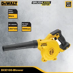 DeWaltec100-jobサイト用のワイヤレスエアブロワー,充電式,20vおよび18vバッテリー,18000rpm,メートル/秒2.8