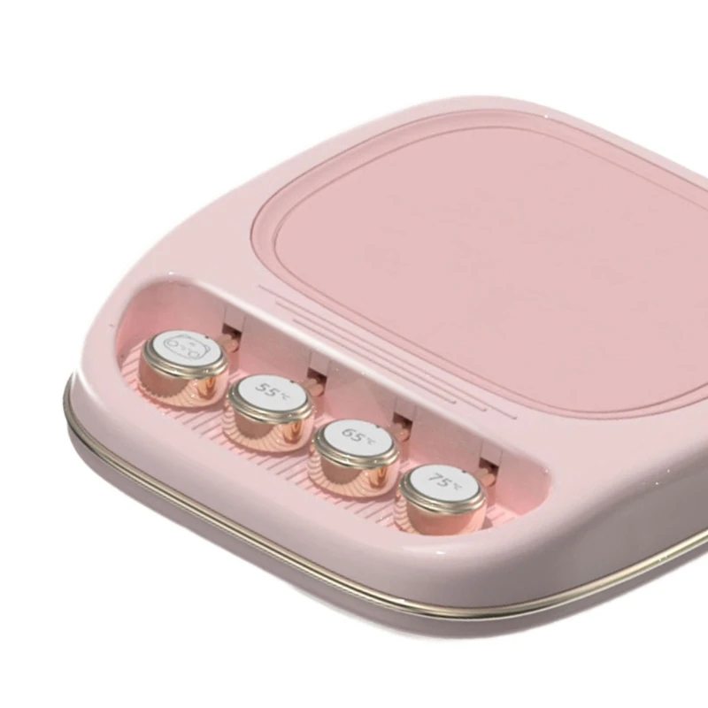 โต๊ะกาแฟเครื่องทำความร้อน 3 อุณหภูมิควบคุมเครื่องทำความร้อนกันน้ำอุปกรณ์สำนักงานอุปกรณ์เสริมสำหรับเย็นสภาพอากาศ Hot Drop