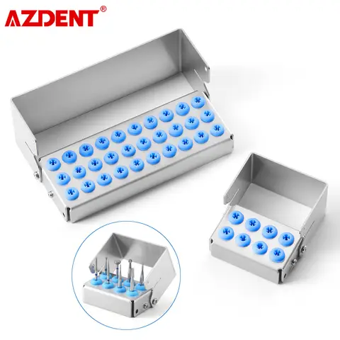 AZDENT 8/30 छेद वाला डेंटल बर होल्डर स्टेरिलाइज़र एंडो फ़ाइल डिसइंफ़ेक्शन बॉक्स ऑर्गनाइज़र 135°C ऑटोक्लेवेबल स्टेरिलाइज़ेबल लैब टूल्स 10 best sales दंत चिकित्सा उपकरण आयोजक - №1
