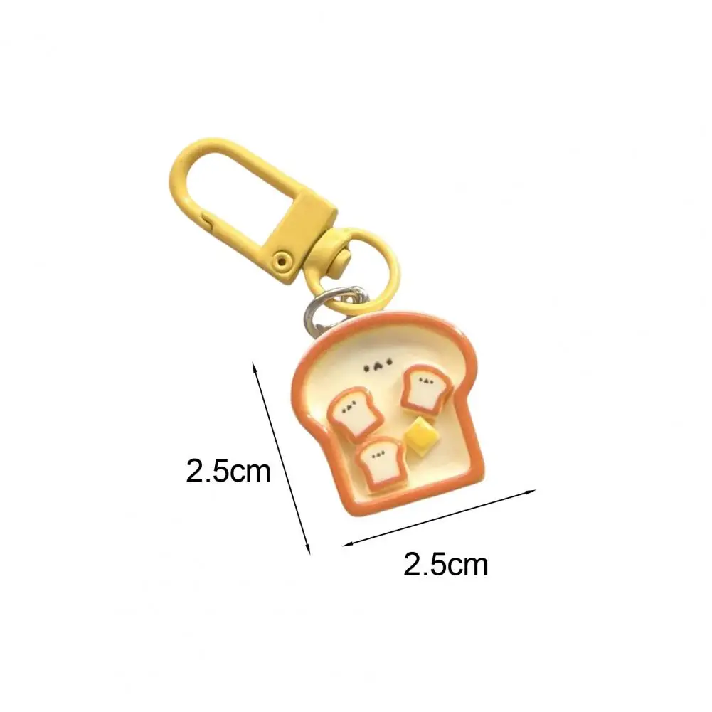 Versatile Keychain 4pcs Poached Egg Keychain Set Cartoon Food Pendant Collection Funny Simulated Breakfast Charms for Wallet