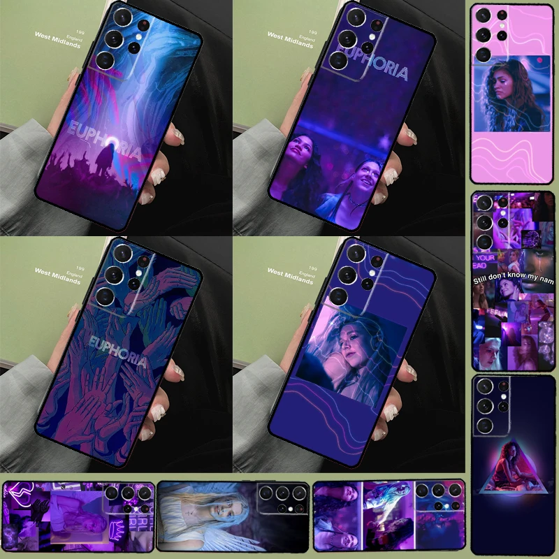 Coque de téléphone série TV américaine Euphoria, pour Samsung Galaxy S24 Ultra S9 S10 S20 S22 S21 Plus S23 FE S25, couverture Ultra complète