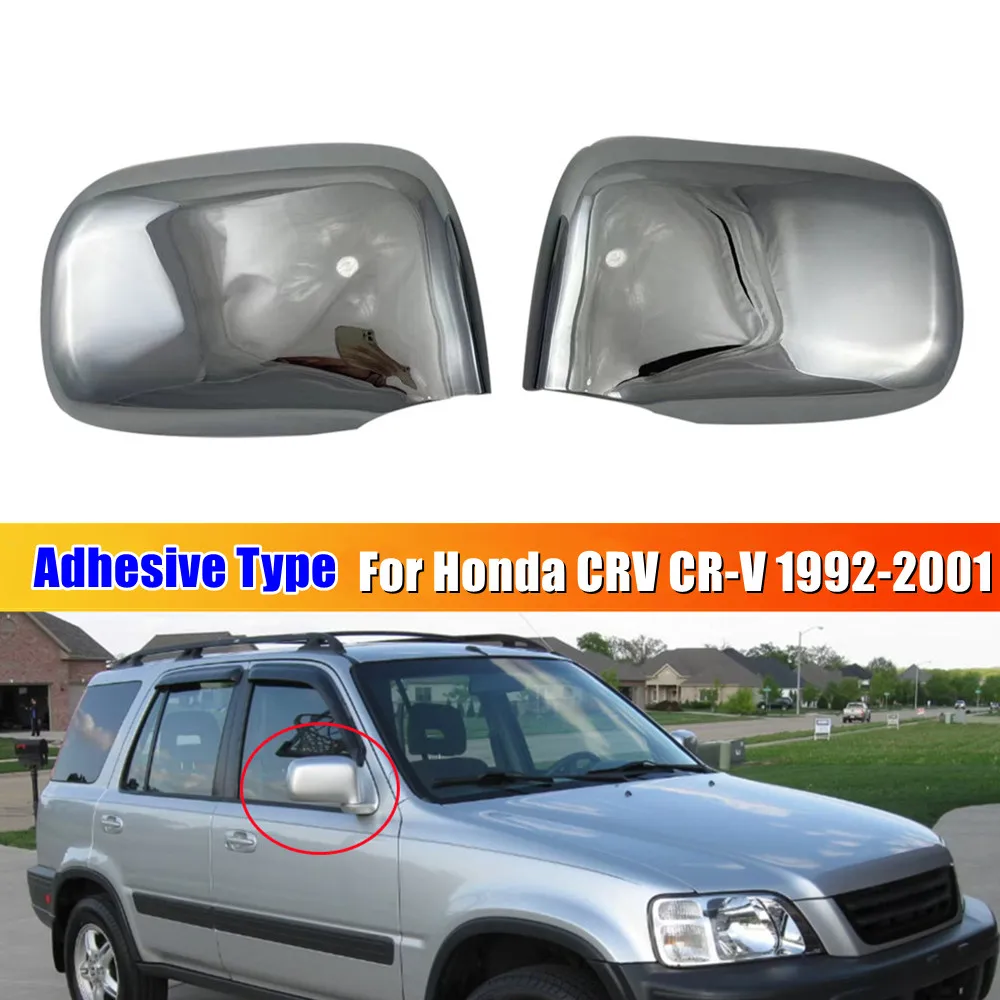 

Для Honda CRV CR-V 1992-2001: накладки на боковые зеркала заднего вида, внешние наклейки, декоративные элементы, аксессуары для автомобиля, карбоновый дизайн