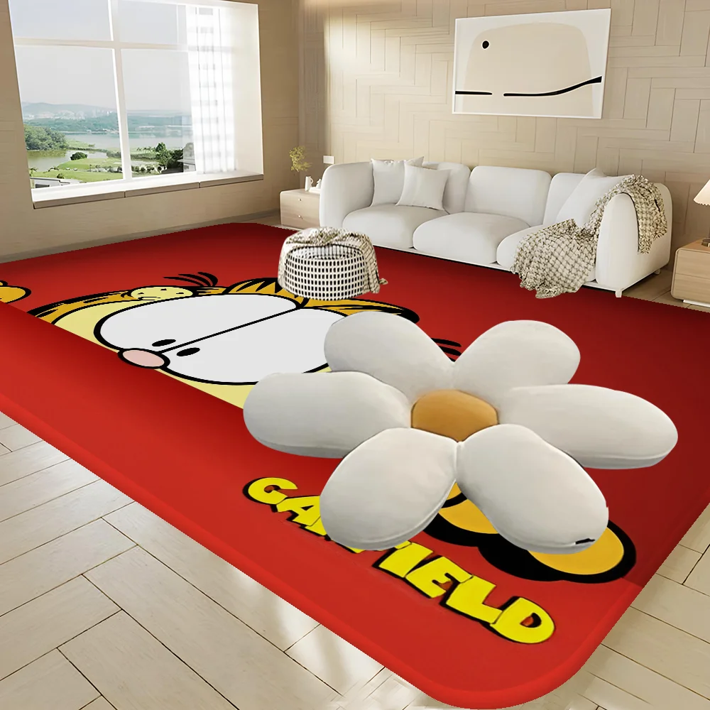 Cute Cat-G-Garfields Door Mat Kids Room Bedroom Decoration Balcony Anti-Slip Doormat Living Room Doormat Area Rug