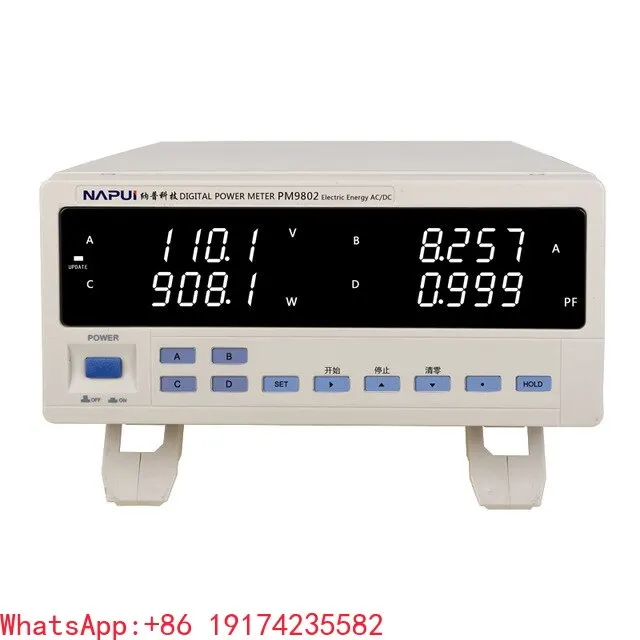 PM9802  Single-phase Voltage Current Power Factor & Power Meter AC/DC Electrical Energy Accumulation