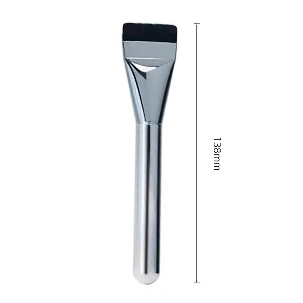 跡が残らないフラットヘッドファンデーションブラシ跡が残らない繊細なファンデーションベースメイクブラシ超薄型フェイスメイクツール女性美容