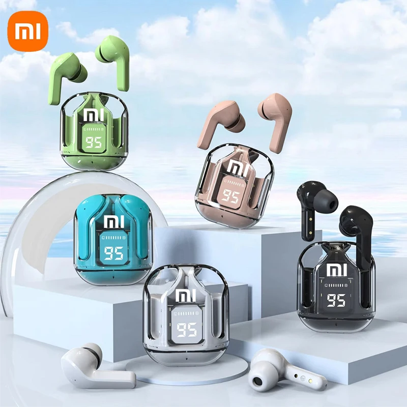 Xiaomi Mijia Fones De Ouvido Esportivos HiFi Bluetooth v5 Transparentes TWS Air 2025 New