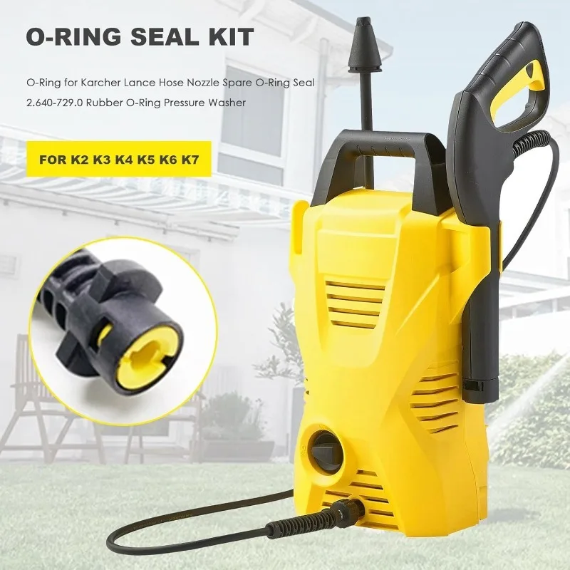 โอริงเครื่องฉีดน้ำแรงดันสูงสำหรับคาร์เชอร์ แลนซ์ ท่อ หัวฉีด อะไหล่โอริงซีลยาง