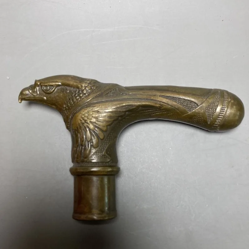 

Vintage Hand Carved Eagle Statues Antique Cane Walking Stick Head Home Accessories Decoration