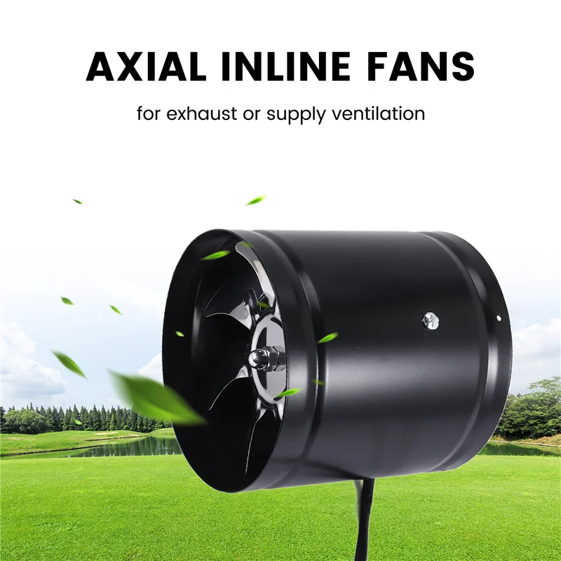 ABHU 6 بوصة عالية السرعة مروحة العادم في خط القناة المطبخ النازع المعادن المرحاض مروحة مروحة صناعية 220 فولت #3